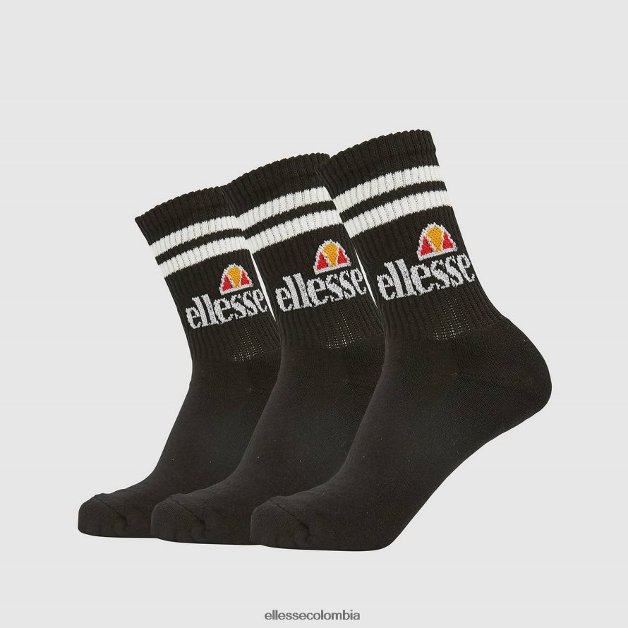 accesorios negro elegante Ellesse paquete de 3 calcetines tipo pulóver 00TXB488