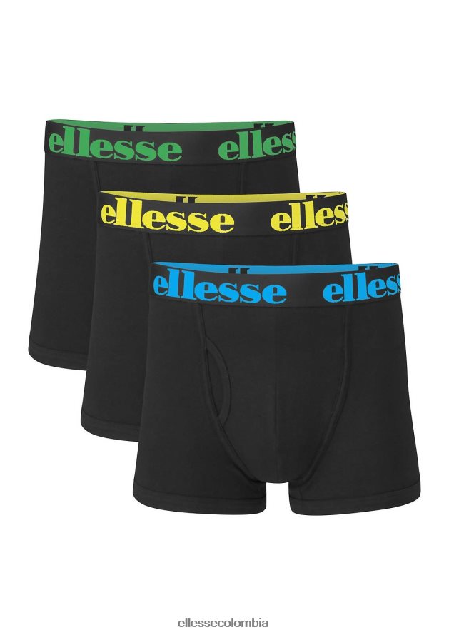 accesorios negro hombres Ellesse paquete de 3 calzoncillos hali 00TXB490
