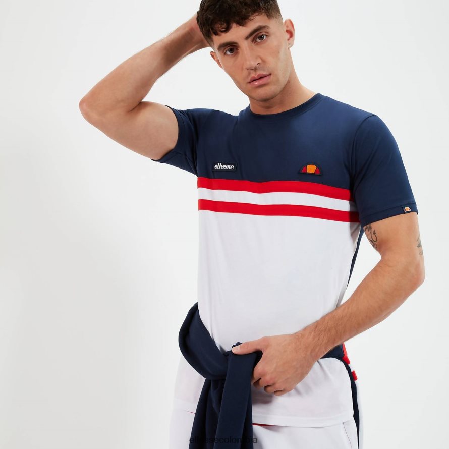 ropa azul marino/rojo/blanco hombres Ellesse camiseta venire 00TXB401