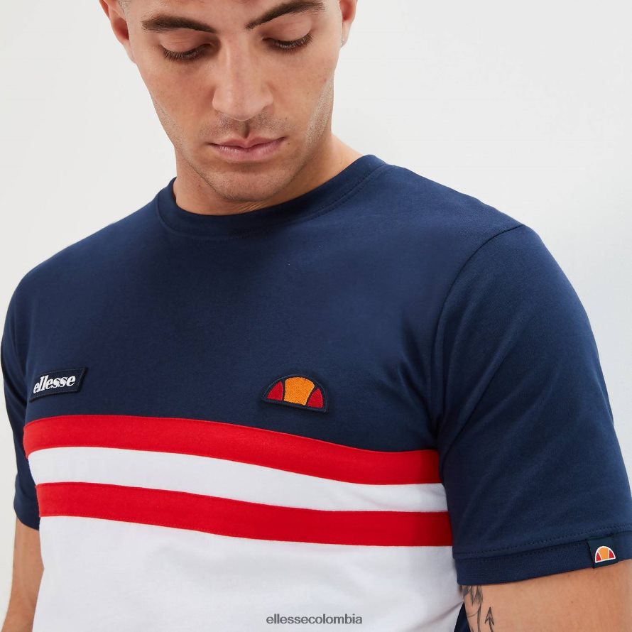 ropa azul marino/rojo/blanco hombres Ellesse camiseta venire 00TXB401