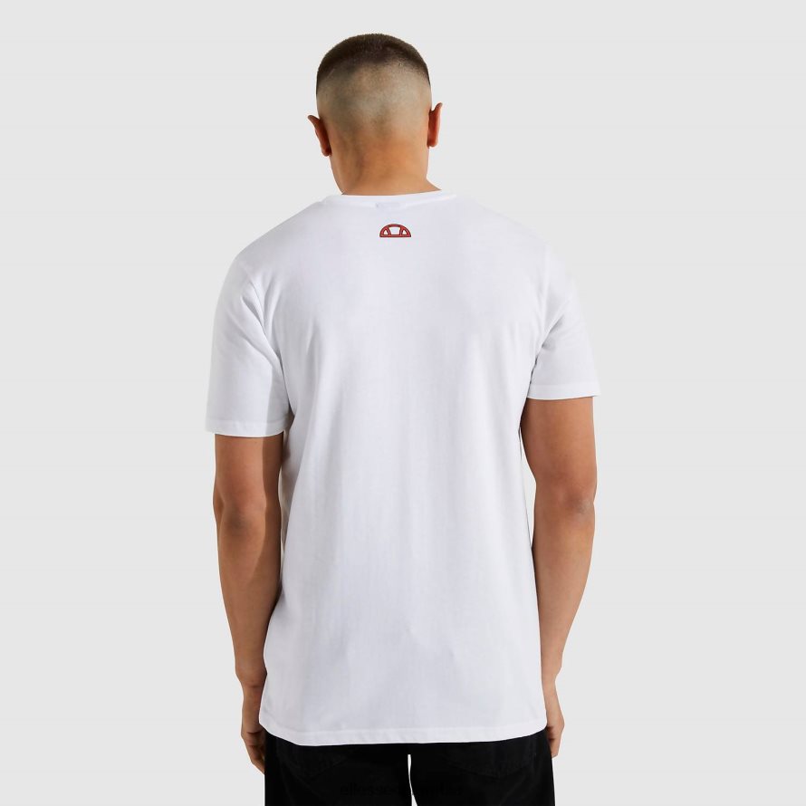 ropa blanco hombres Ellesse camiseta cibernética inadaptados 00TXB480