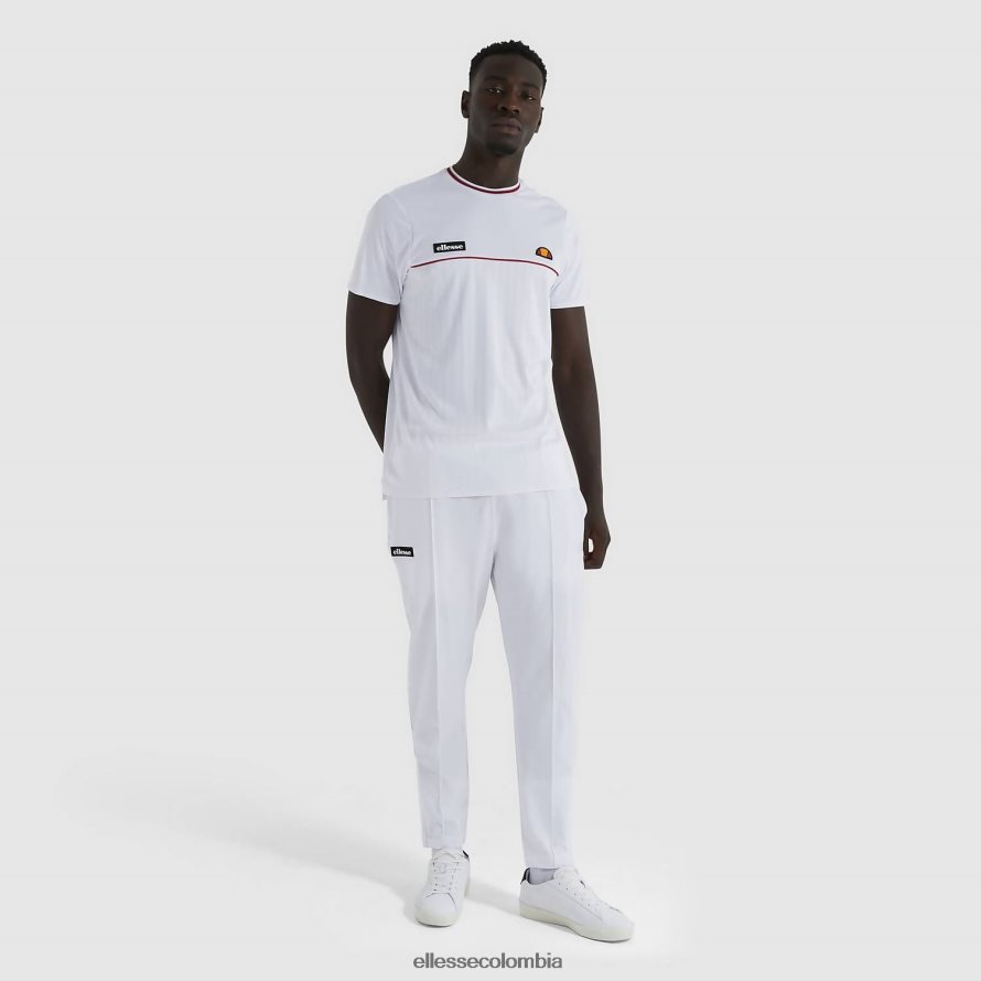 ropa blanco hombres Ellesse camiseta de aarón 00TXB479