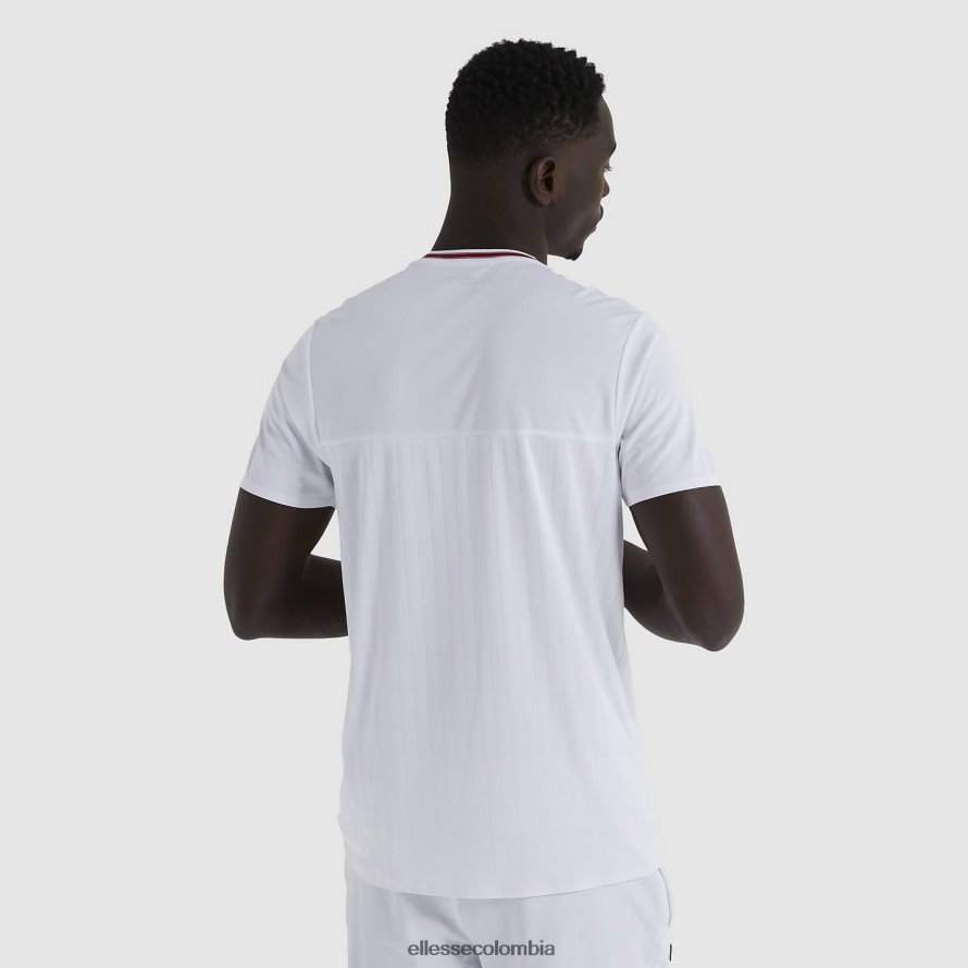 ropa blanco hombres Ellesse camiseta de aarón 00TXB479