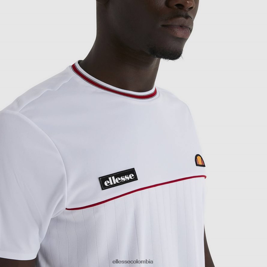 ropa blanco hombres Ellesse camiseta de aarón 00TXB479