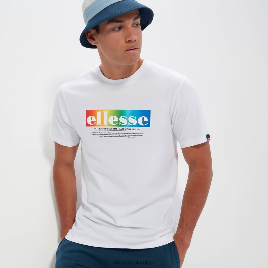 ropa blanco hombres Ellesse camiseta de allegrio 00TXB357