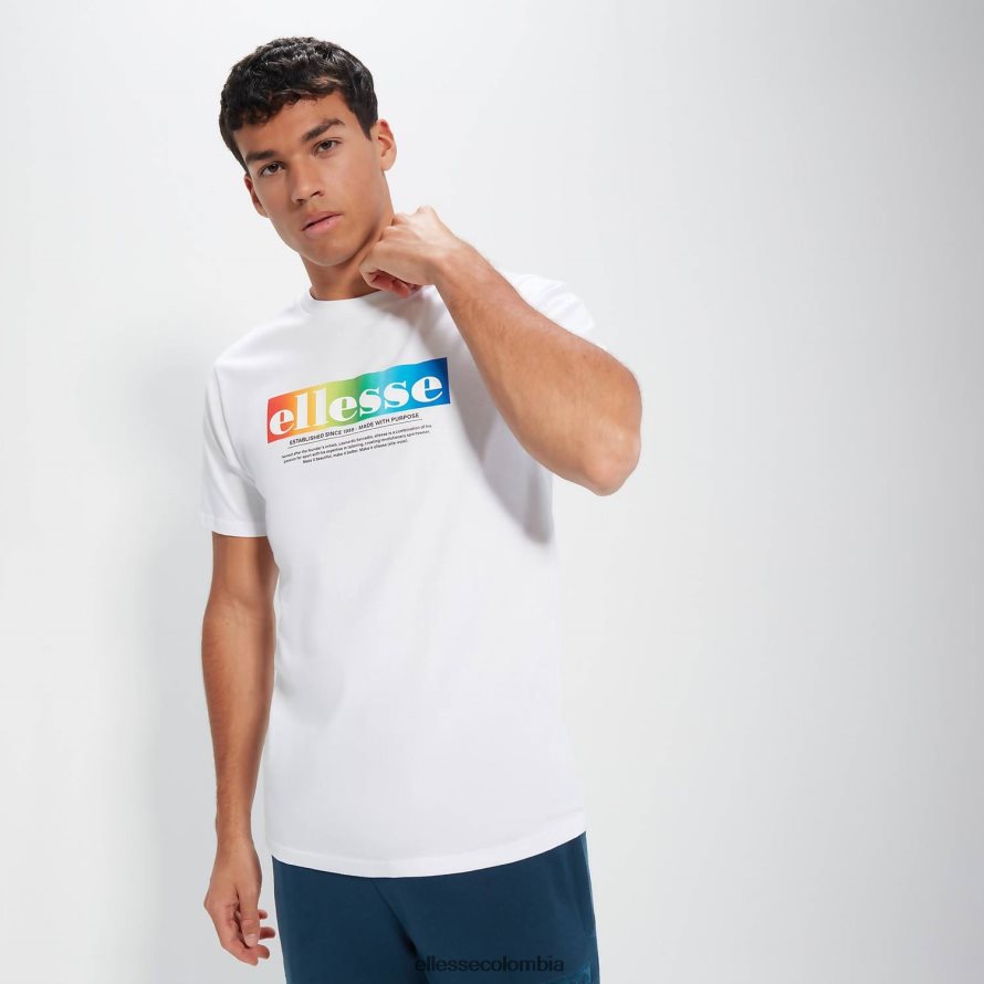 ropa blanco hombres Ellesse camiseta de allegrio 00TXB357