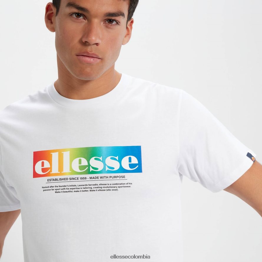 ropa blanco hombres Ellesse camiseta de allegrio 00TXB357