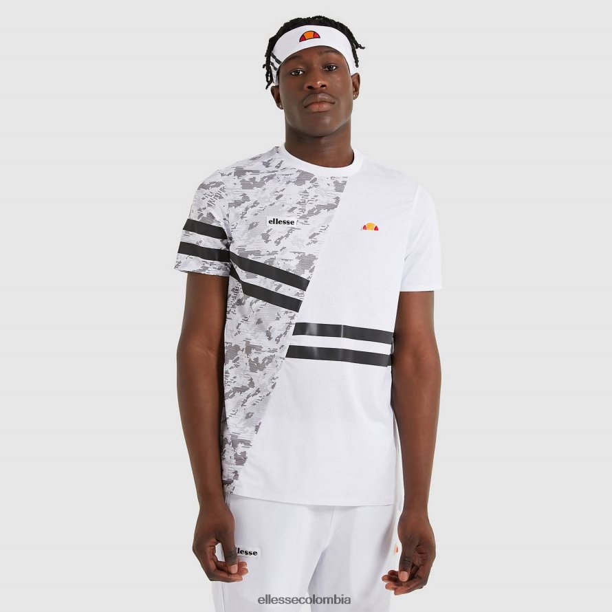 ropa blanco hombres Ellesse camiseta de dígitos 00TXB485