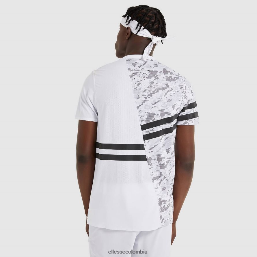 ropa blanco hombres Ellesse camiseta de dígitos 00TXB485
