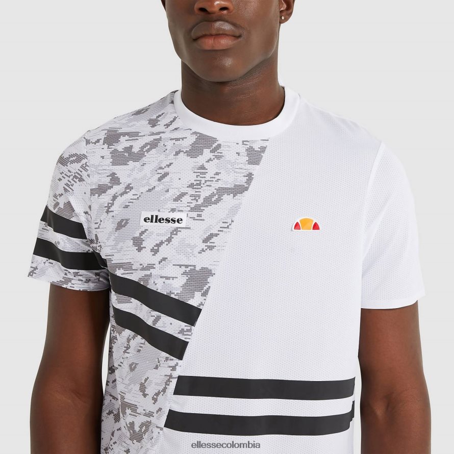 ropa blanco hombres Ellesse camiseta de dígitos 00TXB485