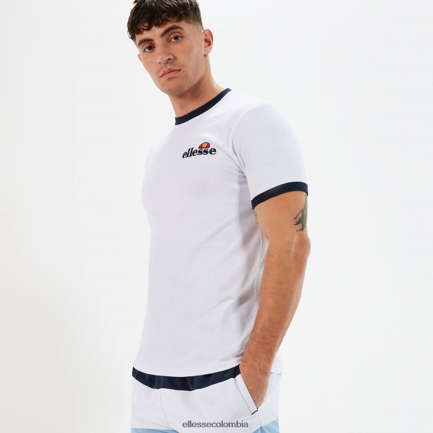 ropa blanco hombres Ellesse camiseta meduno 00TXB397