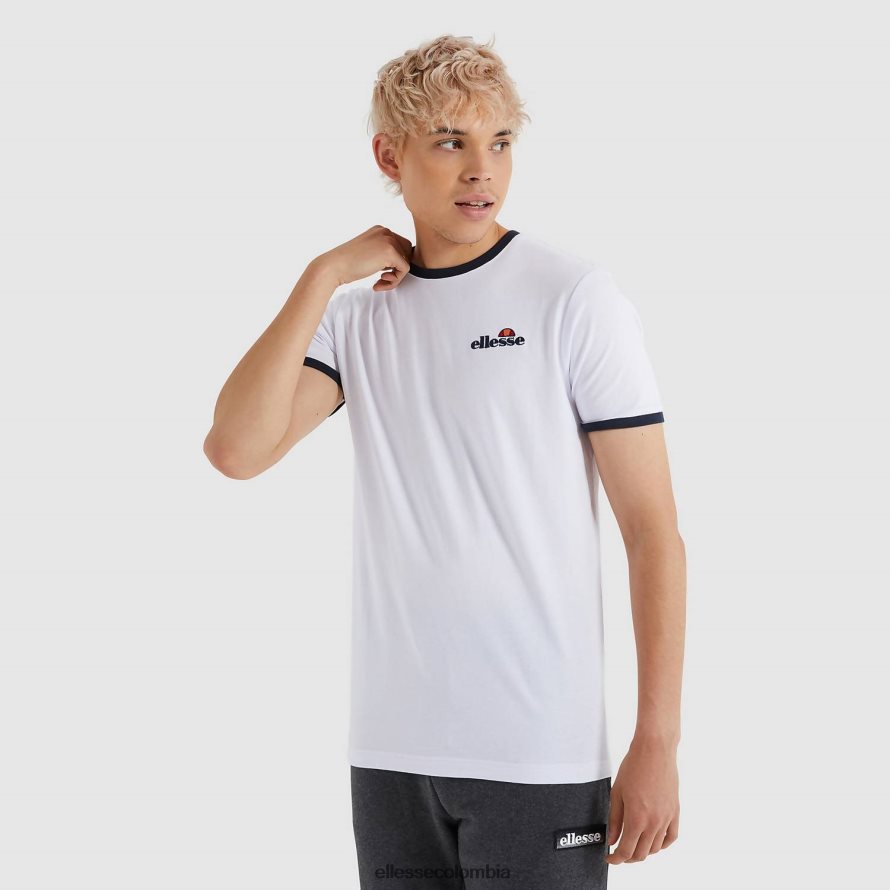 ropa blanco hombres Ellesse camiseta meduno 00TXB478