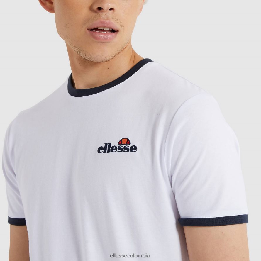 ropa blanco hombres Ellesse camiseta meduno 00TXB478