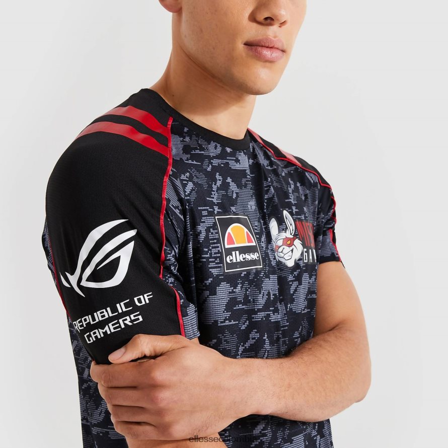 ropa negro hombres Ellesse camiseta con falla 00TXB482