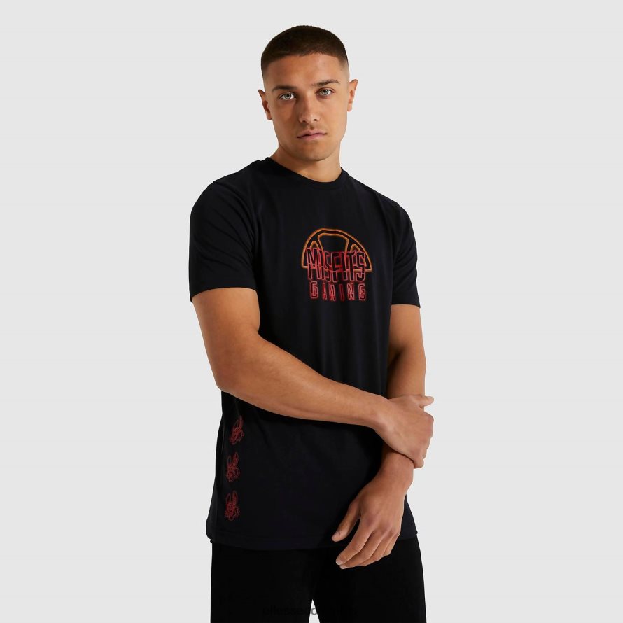 ropa negro hombres Ellesse camiseta de inadaptados menores 00TXB481