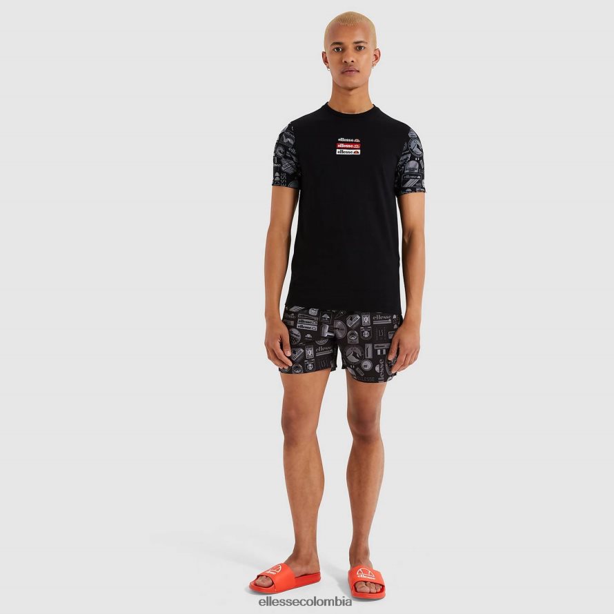 ropa negro hombres Ellesse camiseta hirona 00TXB475