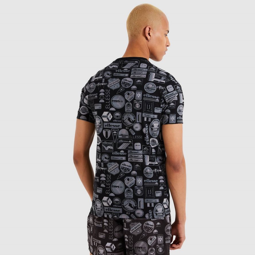 ropa negro hombres Ellesse camiseta hirona 00TXB475