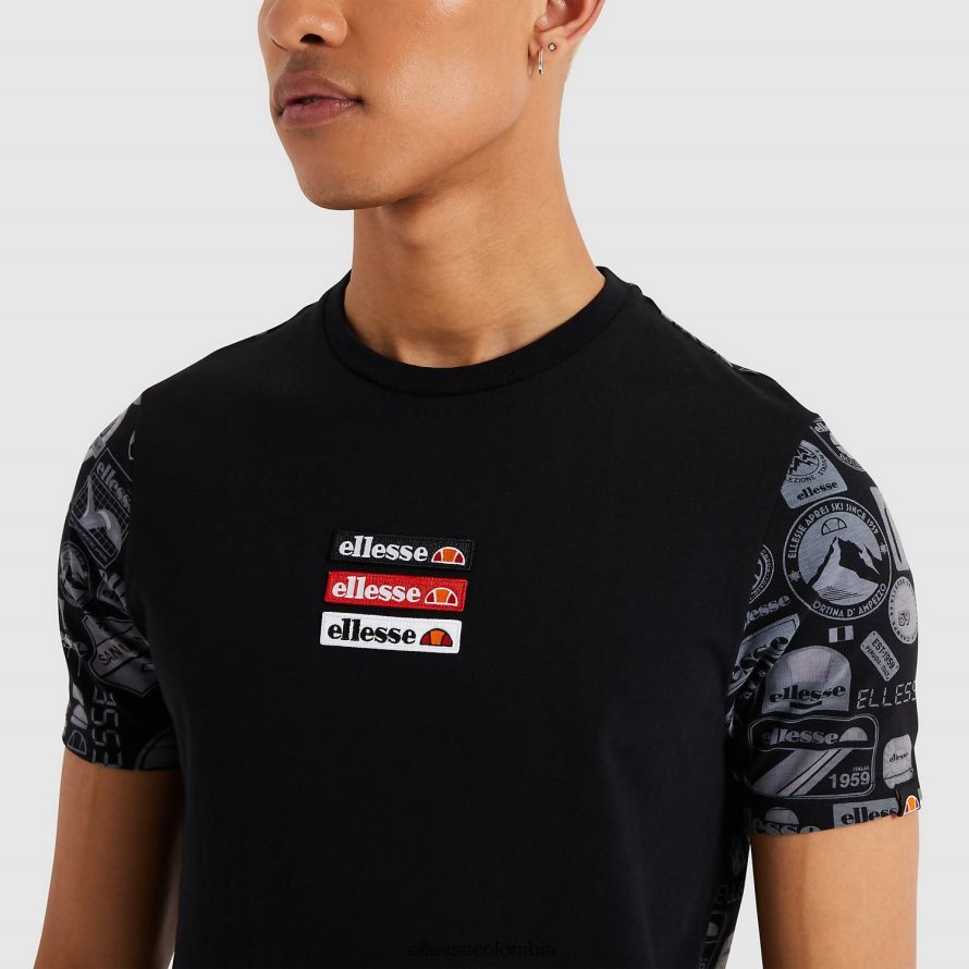 ropa negro hombres Ellesse camiseta hirona 00TXB475