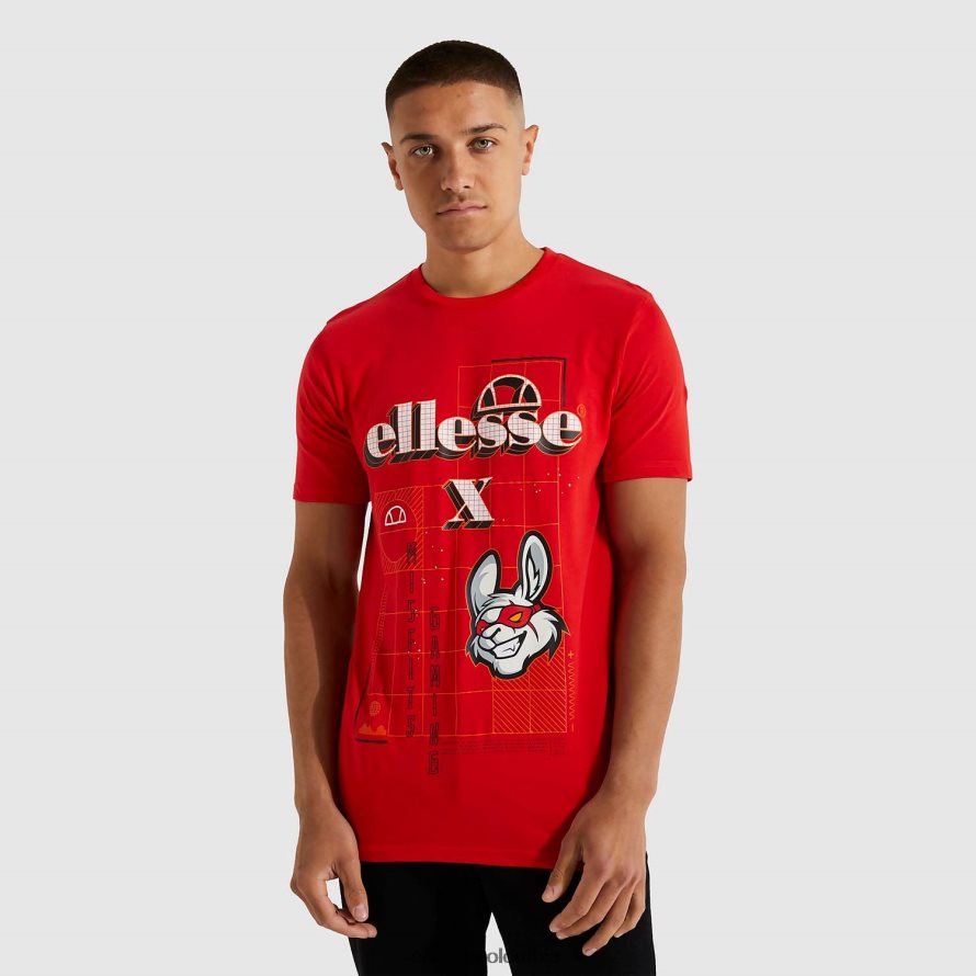 ropa rojo hombres Ellesse camiseta cibernética inadaptados 00TXB484