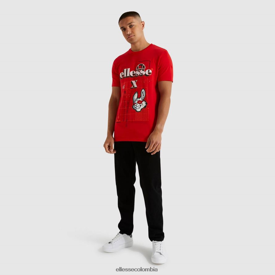 ropa rojo hombres Ellesse camiseta cibernética inadaptados 00TXB484