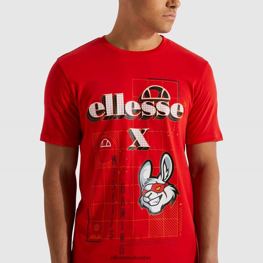 ropa rojo hombres Ellesse camiseta cibernética inadaptados 00TXB484