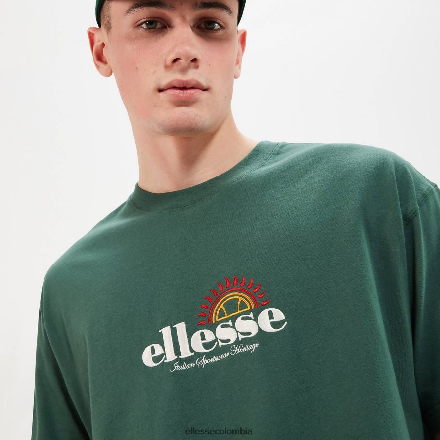 ropa verde oscuro hombres Ellesse camiseta aestas 00TXB347