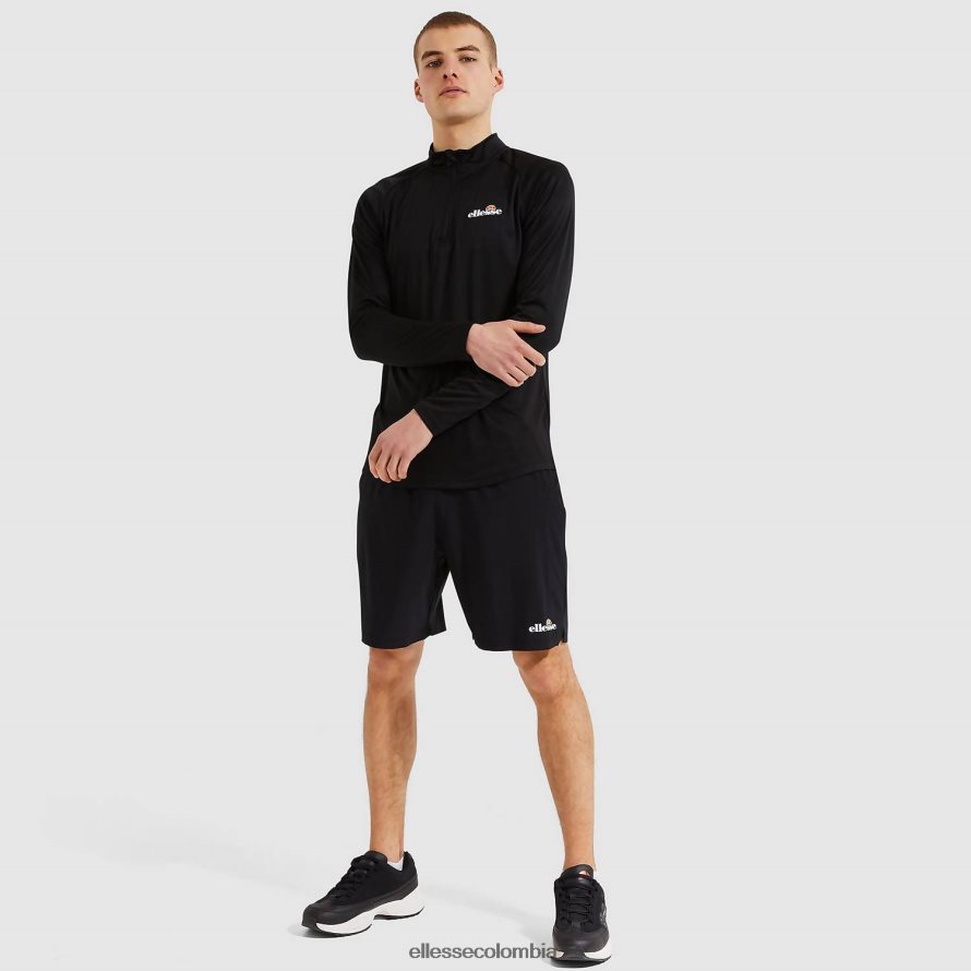 ropa negro hombres Ellesse bovaro 1/2 cremallera superior 00TXB330