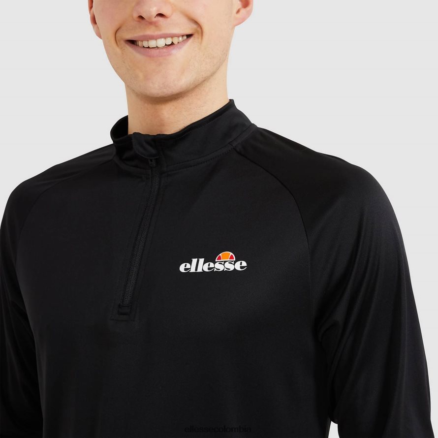 ropa negro hombres Ellesse bovaro 1/2 cremallera superior 00TXB330
