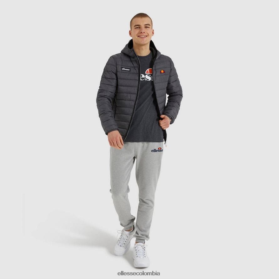 ropa marga gris oscuro hombres Ellesse chaqueta acolchada lombardía 00TXB287