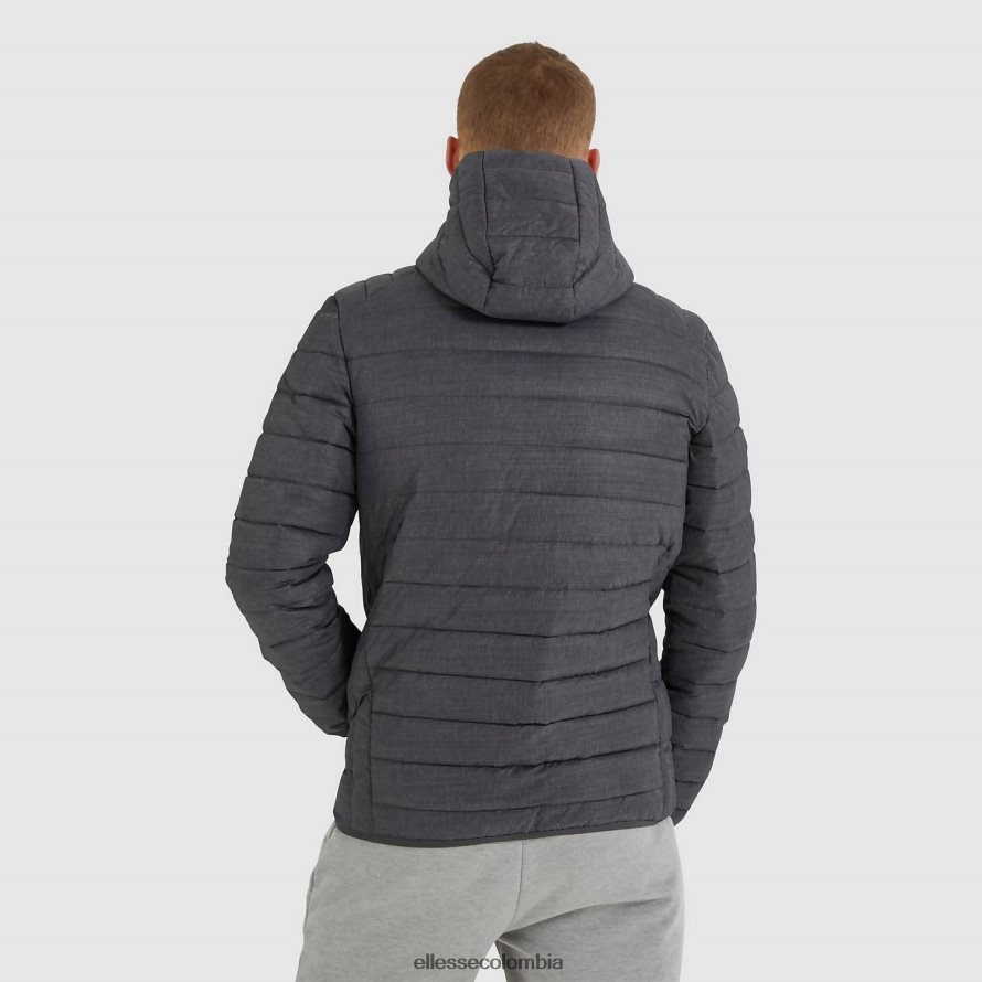 ropa marga gris oscuro hombres Ellesse chaqueta acolchada lombardía 00TXB287