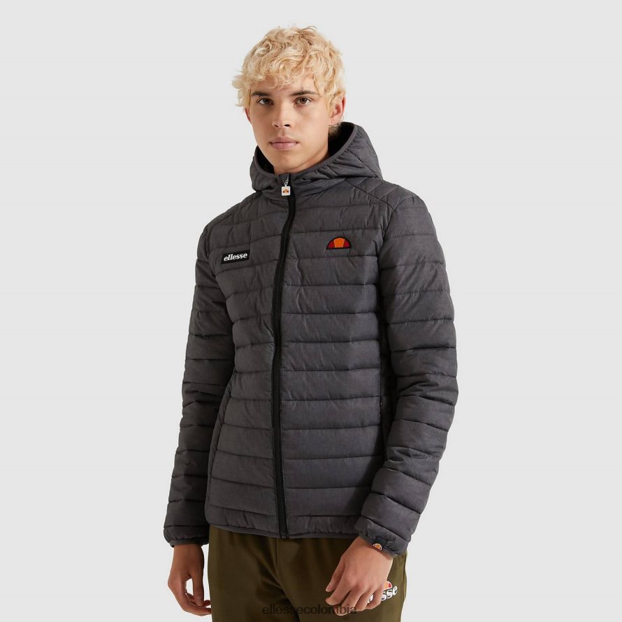 ropa marga gris oscuro hombres Ellesse chaqueta acolchada lombardía 00TXB287