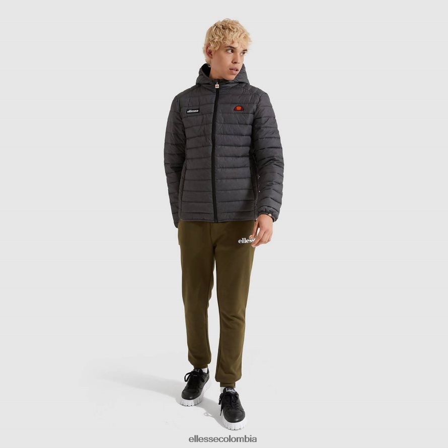 ropa marga gris oscuro hombres Ellesse chaqueta acolchada lombardía 00TXB287