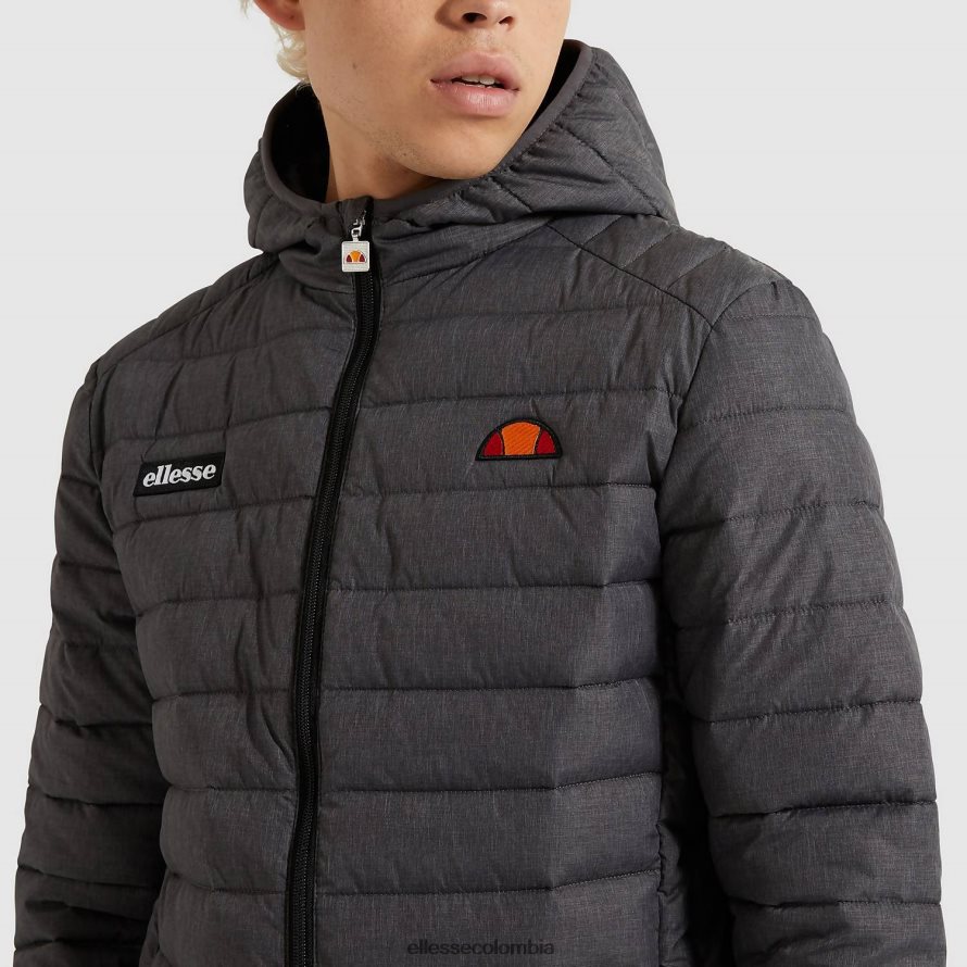 ropa marga gris oscuro hombres Ellesse chaqueta acolchada lombardía 00TXB287