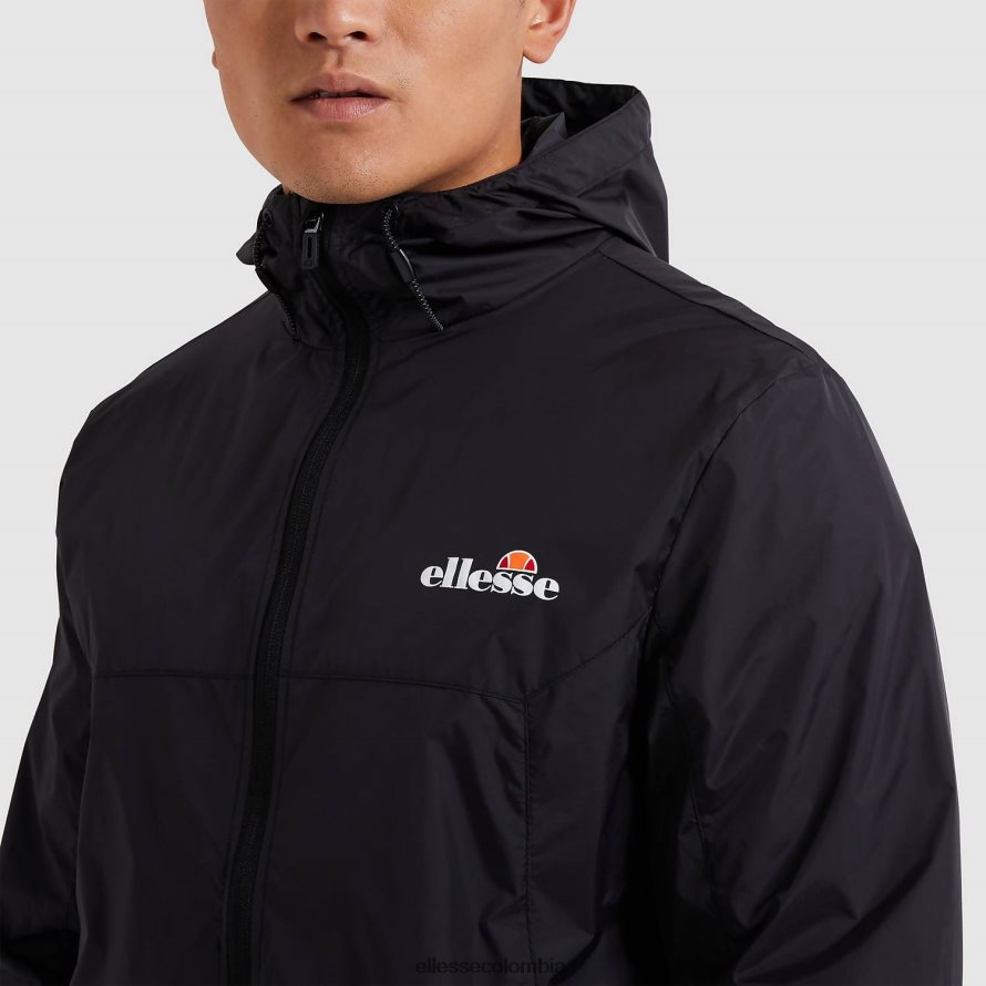 ropa negro hombres Ellesse chaqueta moralez fz 00TXB284