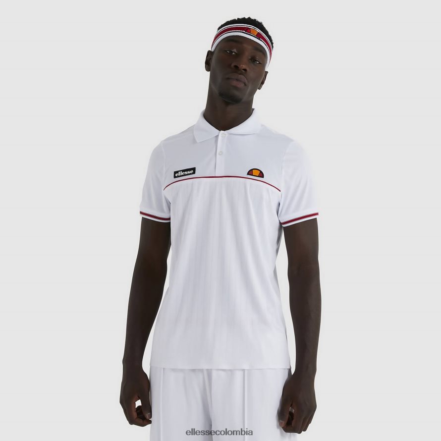ropa blanco hombres Ellesse polo de lin 00TXB477