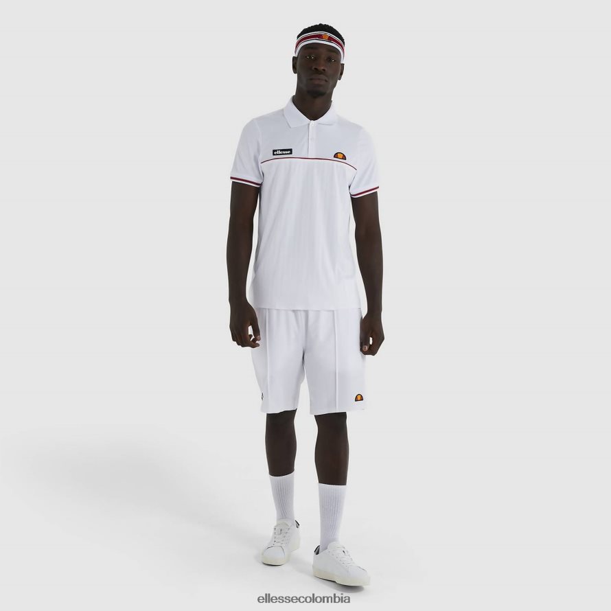 ropa blanco hombres Ellesse polo de lin 00TXB477