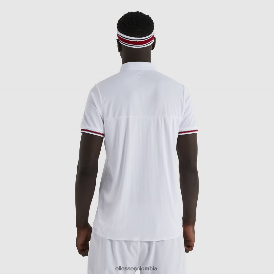 ropa blanco hombres Ellesse polo de lin 00TXB477