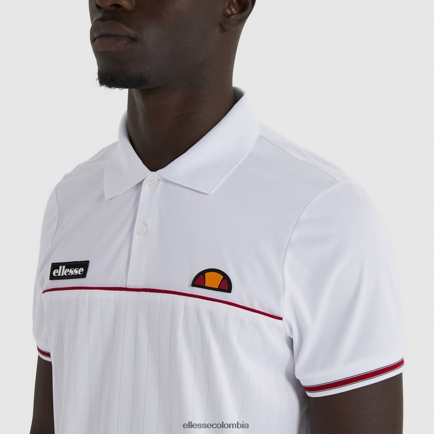 ropa blanco hombres Ellesse polo de lin 00TXB477