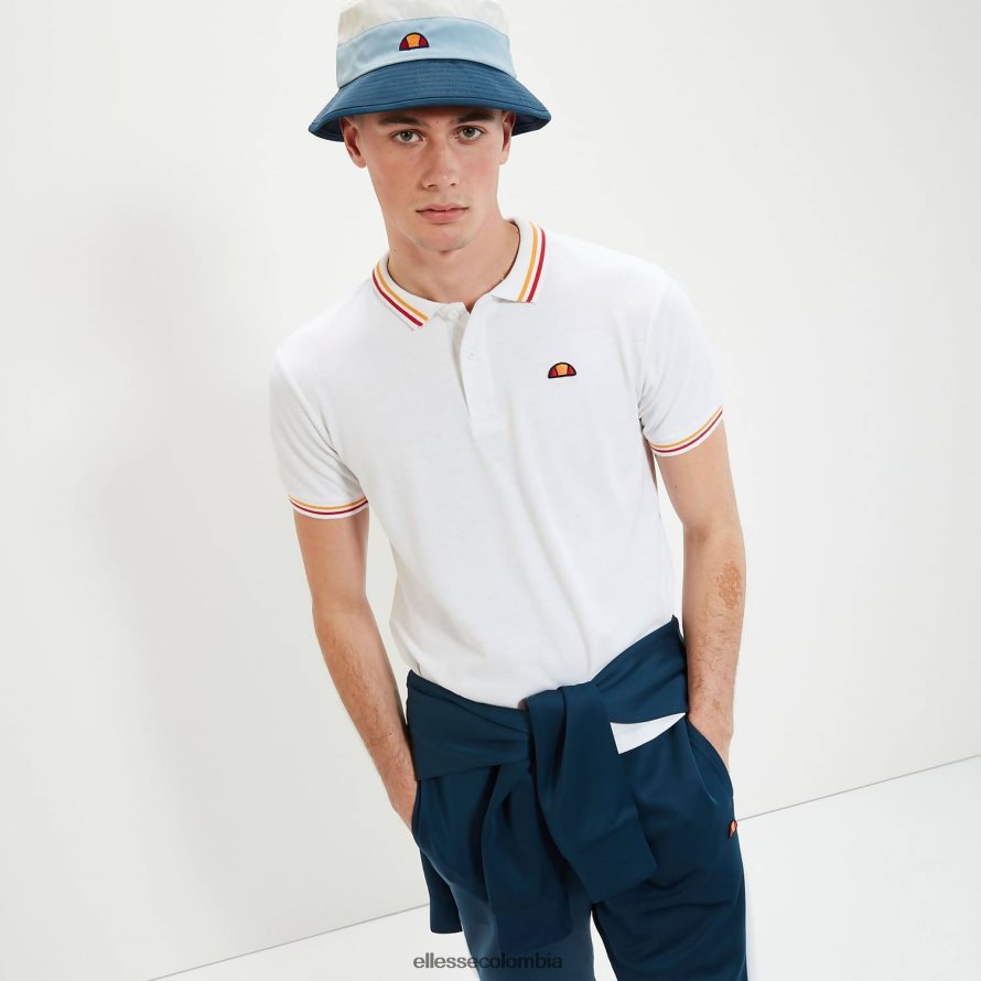 ropa blanco hombres Ellesse polo de rooks 00TXB390