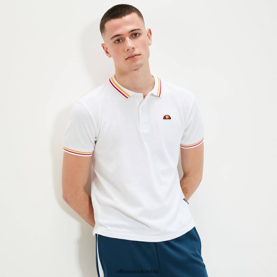 ropa blanco hombres Ellesse polo de rooks 00TXB390