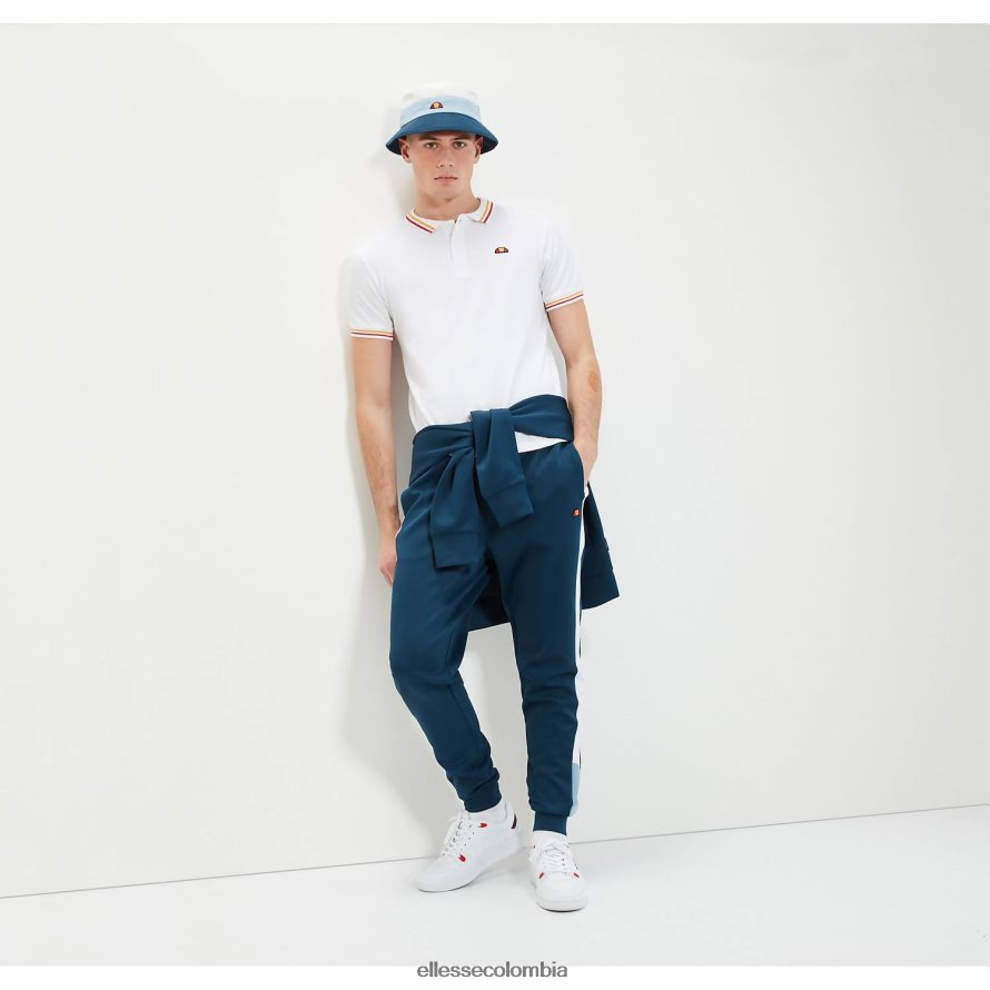 ropa blanco hombres Ellesse polo de rooks 00TXB390