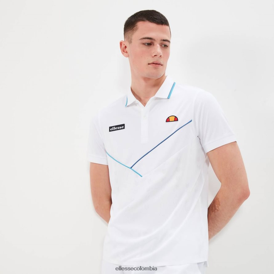 ropa blanco hombres Ellesse polo tolbiaco 00TXB333