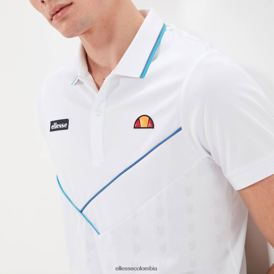 ropa blanco hombres Ellesse polo tolbiaco 00TXB333
