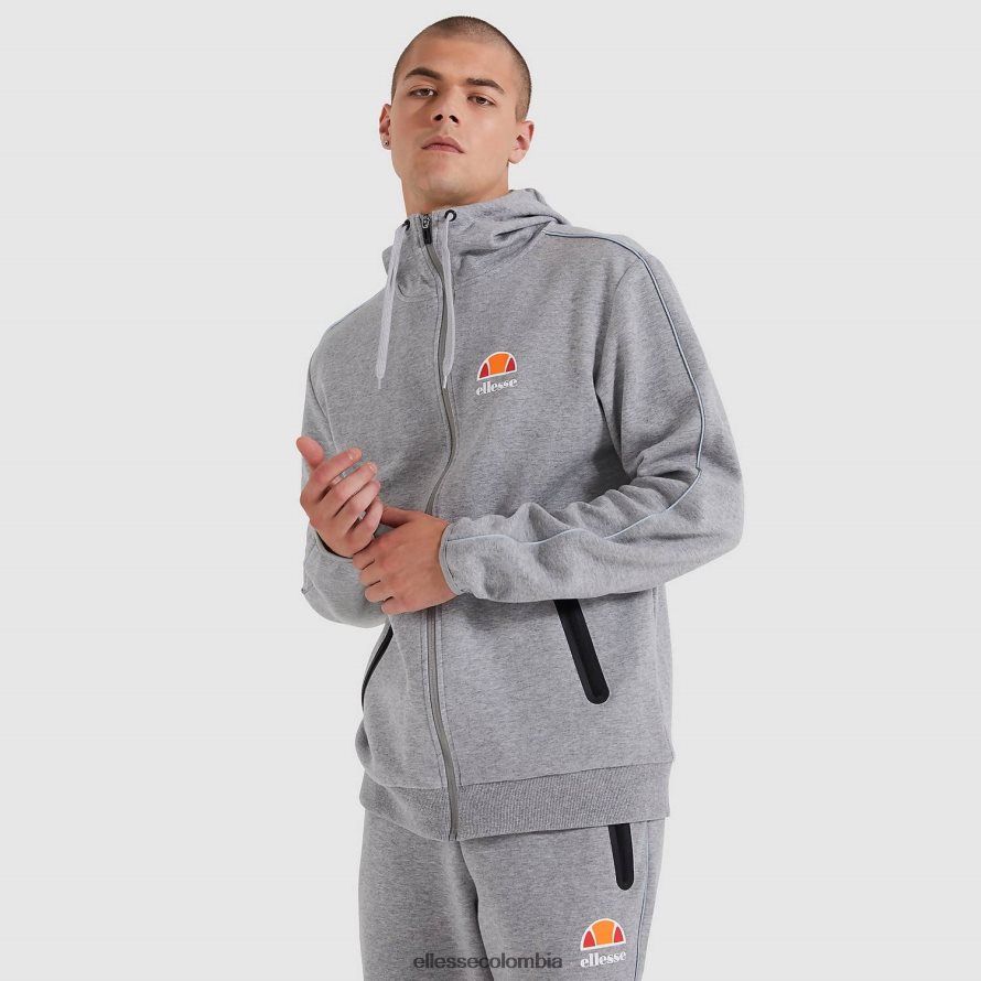 ropa marga gris hombres Ellesse sudadera con capucha ornari fz 00TXB317
