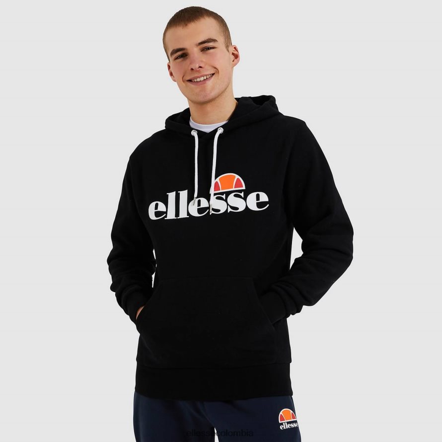 ropa negro hombres Ellesse sudadera con capucha sl gottero oh 00TXB296
