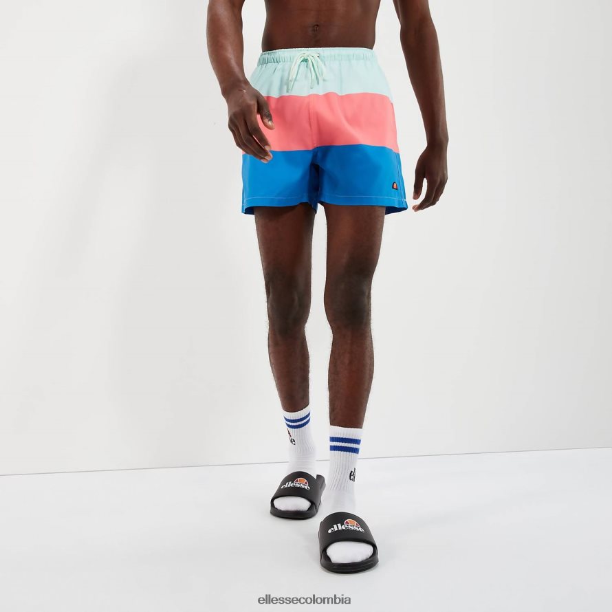 ropa azul claro/rosa/azul hombres Ellesse vespore bañador short azul/rosa 00TXB456