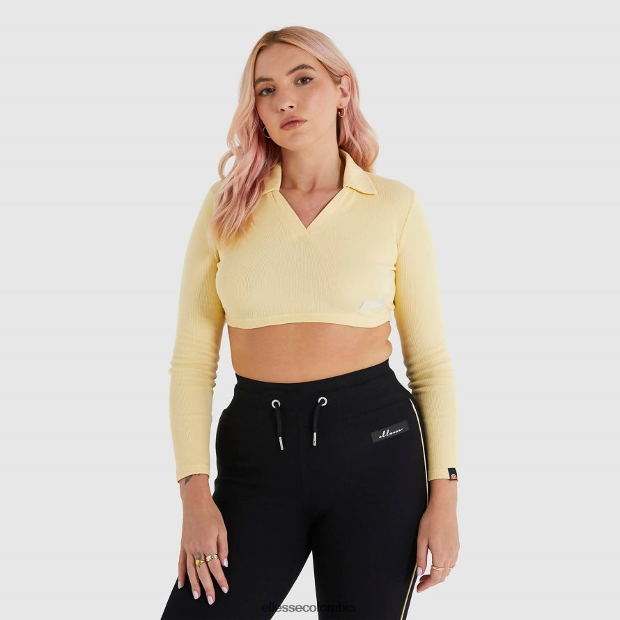 ropa amarillo claro mujer Ellesse camiseta corta harrie 00TXB198