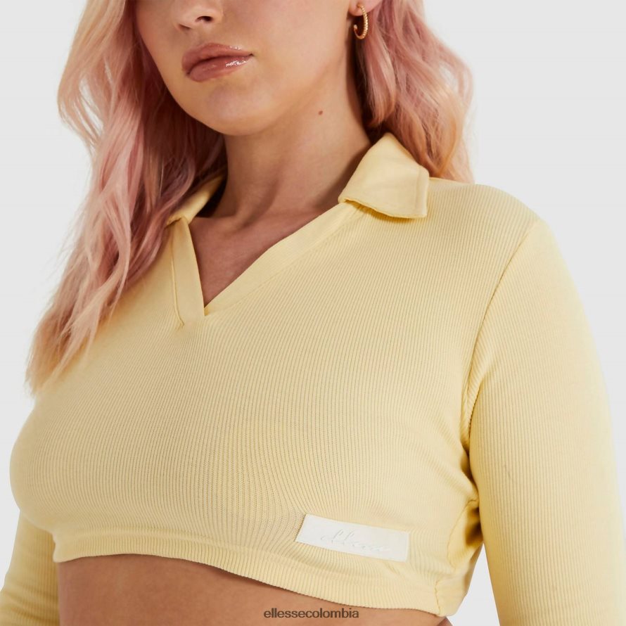 ropa amarillo claro mujer Ellesse camiseta corta harrie 00TXB198
