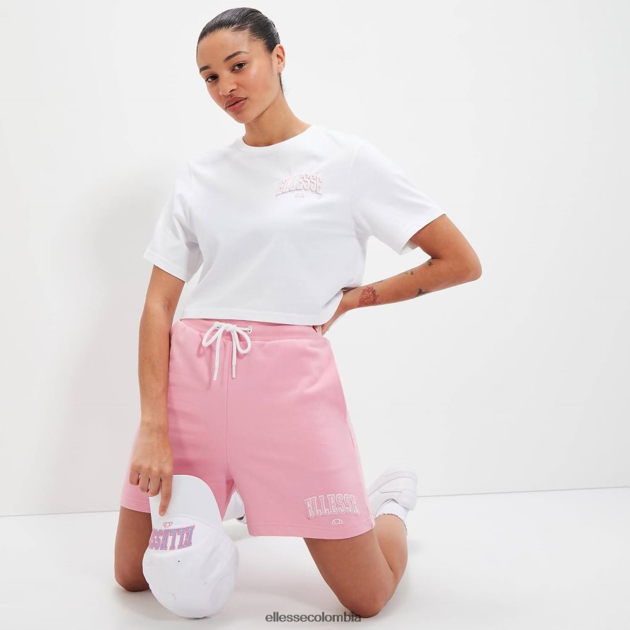 ropa blanco mujer Ellesse camiseta beneventi croppd 00TXB56