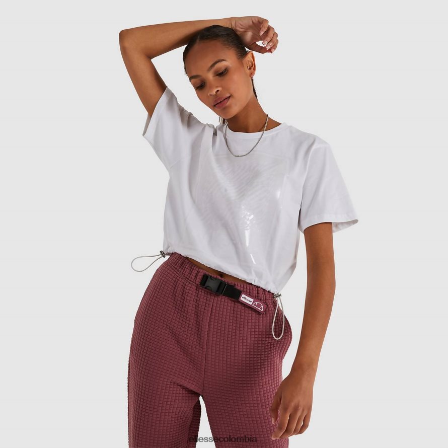ropa blanco mujer Ellesse camiseta corta de almendras 00TXB209